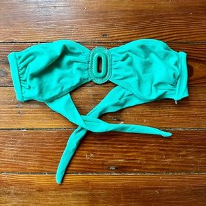 Despi sea green bandeau swim top Medium